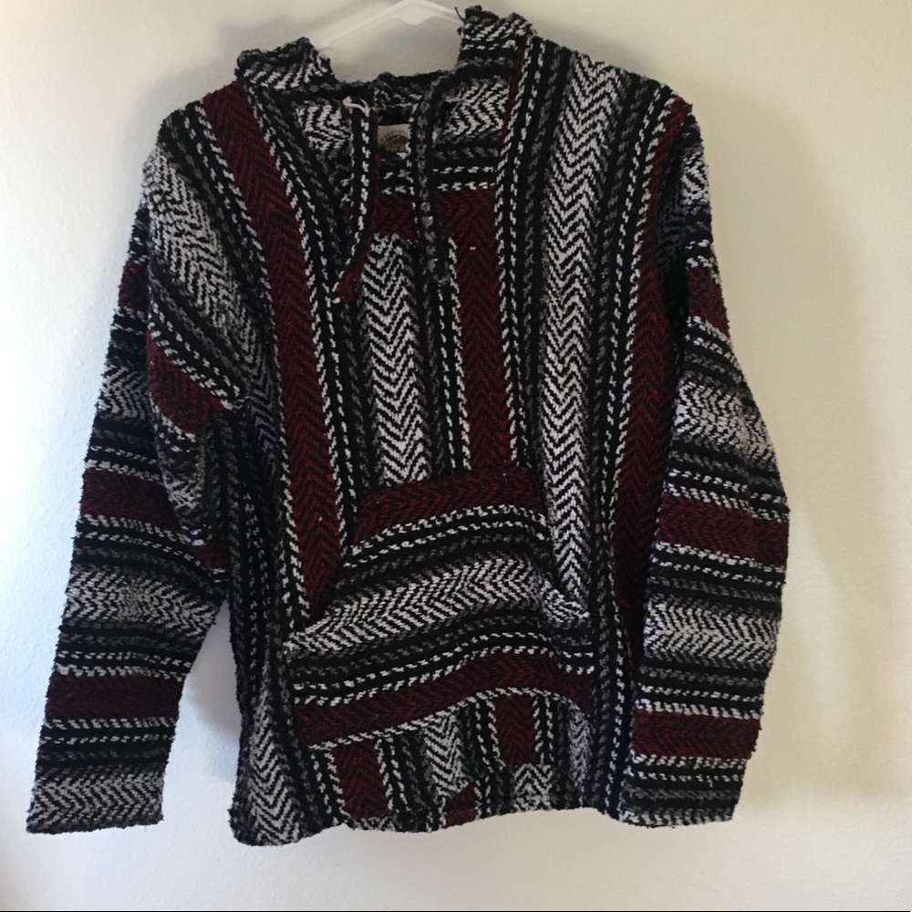 Woven poncho